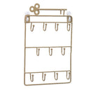 Iron Wall Mounted Hooks 11 Hangers Decorative Key Holder Coat Hat Rack Home B1H4