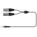 Comica Cvm-Ds-Xlr 3.5Mm Dual-Head Xlr Output Cable for Camera Camcorder wit