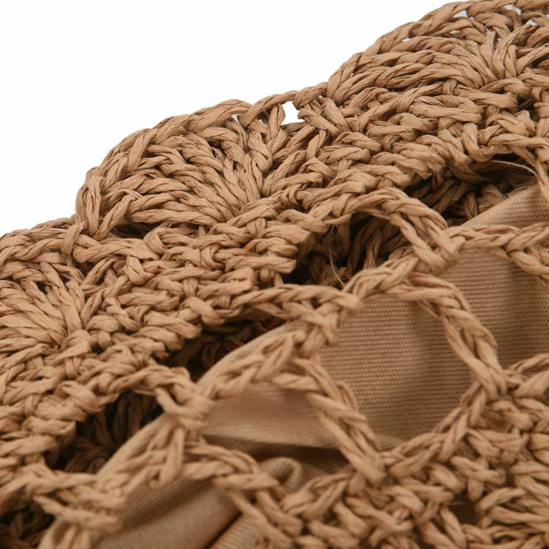 New Fashion Women Summer Round Rattan grass Bags Beach Shoulder Bags Handba H3R3