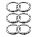 5pcs Mini Circle Round Carabiner Spring Snap Clip Hook AU Hiking Keychain A6H0