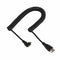 Right Angled 90 Degree Micro HDMI to HDMI Cable Telescopic Spring HDMI Wire