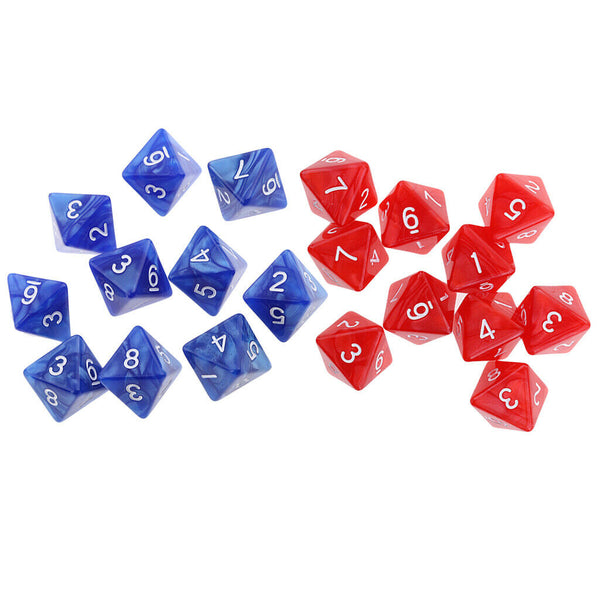 Set / 20pcs 8 Sides D8 Dice Dies For D \ U0026 D Casino Poker Card Says Guessing