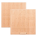 Montessori Number Tracing Boards Double Sided Wooden Learning Material 123