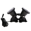 2pcs 36LED 7-Color Underwater SpotLight Waterproof Aquarium Pond Fish Tank Lamp
