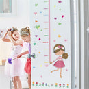 girl umbrella measure height wall stickers pvc mural kids room decor  DDB TR