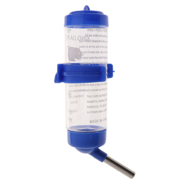 High Quality 125ML No Drip Drinking Water Bottle for Guinea Pig Hamster Pet