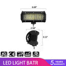 7 Inch 144W 48LED Work Light Bar Spot Beam Driving Fog Lamp Off-Road Trac SJAUJ+