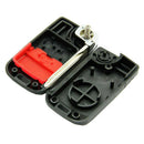 Flip Key Shell + Key Blank Refit Remote Key Fob 3 Button Fit for Ford Mazda H1K4