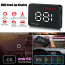 Car Head Up Display II HUD Projector Speedometer MPH KM/h Speed Warning FT