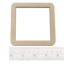 3Pcs Unfinished Wooden Hollow Square Wood Pieces for Woodcradt DIY 100mm