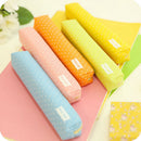 Candy Color Pencil Case Dot  Pen Bag Stationery Pouch Office School Supplies  BX