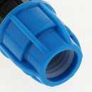 2Pcs PE Straight Union Garden Hose PE Connector Heavy Duty Water Hose Fittings