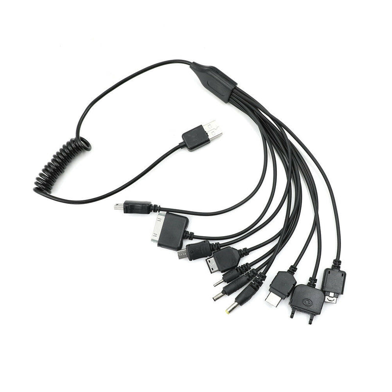 10 in 1 Universal Multi-Function Cell Phone Game USB Charger Charging Cable lj
