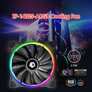 ZF-14025-ARGB PWM PC Case Fan Dual Ring Addressable RGB LED Cooling Fan