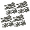 40 Pair Carabiner Shoelace Buckles Hooks Non-slip Stopper Rope Clips Clamps