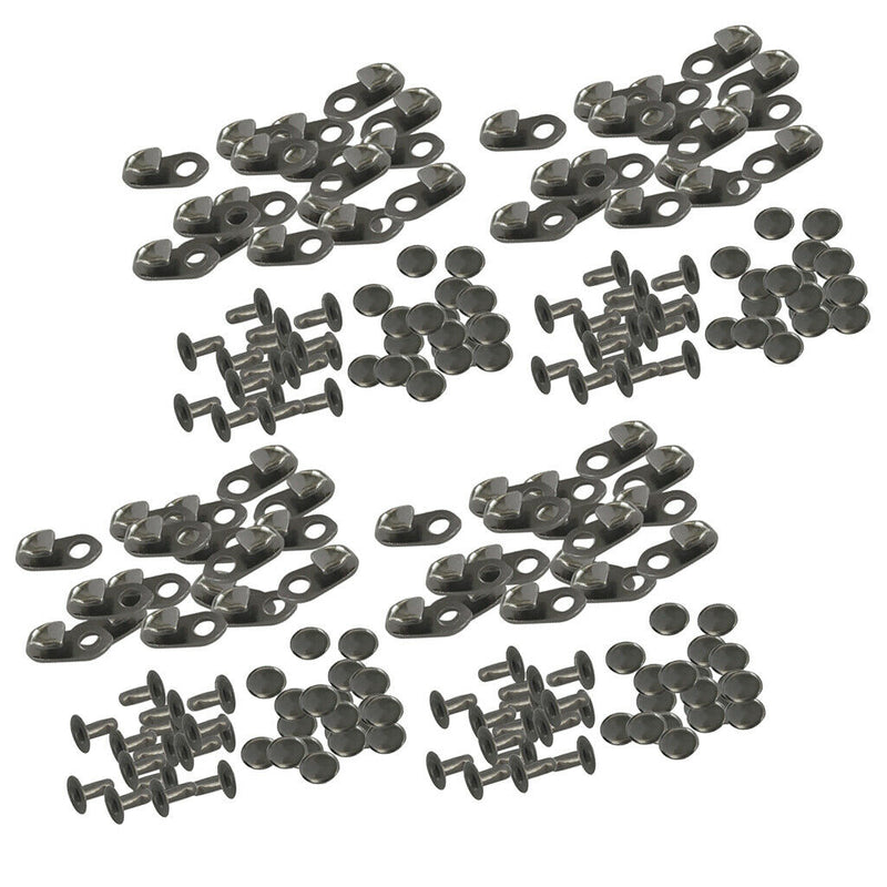 40 Pair Carabiner Shoelace Buckles Hooks Non-slip Stopper Rope Clips Clamps