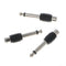 10 Pcs RCA Female Jack To 6.35mm 1/4" Male Mono Plug Audio Adapter Connector FU