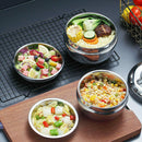 Double-Layer Stainless Steel Bento Thermos Food Storage Container Lunch Box Hot