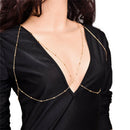 Fashion Women Body Belly Chest Bikini Beach Harness Chain Necklace Jewelry 3C
