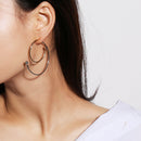 2018 Stylish European Simple Style Aros Big Round Circle Hoop Earrings for Women