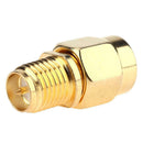 2pcs Full Copper SMA Female to SMA Male NIC Connector Adapter SMA Router A