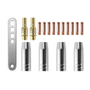 17Pcs/Set 15Ak Mig/Mag Welding Nozzle Contact Tips 0.8X25Mm M6 Gas Connecto I8F9