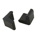 Rubber L Shaped Angle Iron Foot Pads Covers 10 Pcs Black