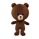Handmade Cartoon Bear Plush Stuffed Animal Making Kit for DIY Sewing 30x15cm
