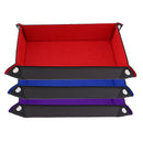 2pcs PU Leather Foldable Dice Rolling Tray for Watch Jewelry Storage Case