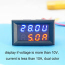 DC 0-100V 50A Voltmeter Ammeter Red and Blue LED Panel Amp Volt Gauge Meter