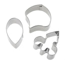 3pcs/set Butterfly Orchid Flower Petal Fondant Cake Mold Cutter Tools