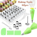Pastry Nozzles/Converter Pastry Bag 62Pcs/Set Confectionery Nozzle Baking To_SE