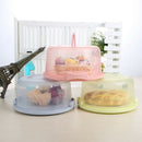 Plastic Round Cake Box Pastry Storage Boxes Dessert Container Cover Case Fo V5Y5