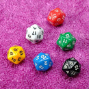 10 Pieces Fun D4 D20 Multi Sided Dice for RPG TRPG Math Teaching Party Game