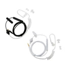 3.5mm In-Ear Air Tube Anti-radiation Earphone Microphone Headphone White