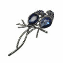 Alloy for Women Animal Brooches A Pair of Bird Inlay Shiny Big Blue for Gir