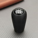 5-Speed Pu Leather Gear Shift Knob Head Shifter Black For Mazda 3 5 6