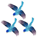 3 Pcs Artificial Foam Feather Birds DIY Crafts Ornament Home Garden Decor