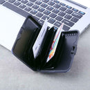 Aluminum Print Waterproof Name Card Box Holder Case(Blue Bottom/Bird)