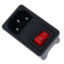 Inlet Male Power Socket With Fuse Switch 10A 250V 3 Pin IEC320 C14 ADB Cy