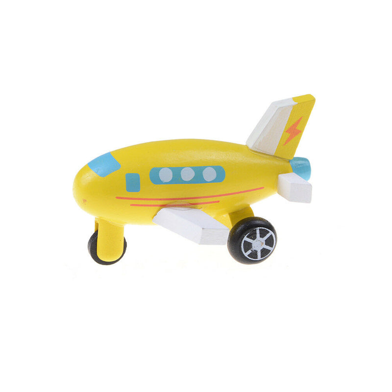 Mini Wooden Aircraft Airplane Educational HandMade Toys Baby Kids Children FT