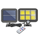 IP65 Solar Wall Light Remote Control Motion Sensor Outdoor Lamp (120LED)