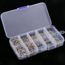 1 Box of 500 Pieces Stainless Steel Fishing Rolling Swivels Hook Connector