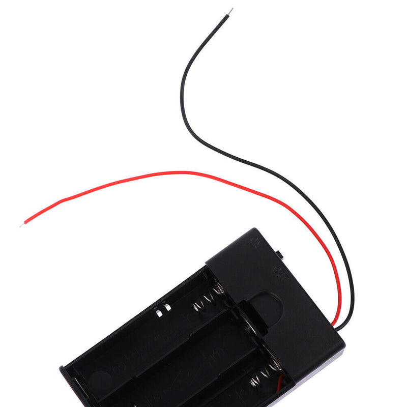 Battery box holder ON/OFF Switch for 3 X AA Battery Waterproof w/ wiME