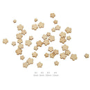 100pcs Mix Size Wood Plum Blossoms Flower Button DIY Sewing Scrapbook Decor A