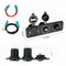 12V-24V Car Cigarette Lighter Socket + Dual USB Charger + Voltmeter Panel l-