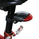 2 LED Red Bike Bicycle Solar Energy Rechargeable Tail Rear Light Flash Light ME