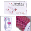 4in1 0.5/1.0/1.5mm Titanium Derma Roller Needle Therapy facial Care Treat
