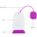10 Pieces / Piece Food Grade Silicone Tea Bag Transparent Tea Filter Herbal V9K5
