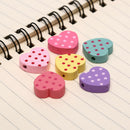 50Pcs Wooden Bead Heart Spacer Beads Making Handmade DIY Craft Findings JewelrOZ